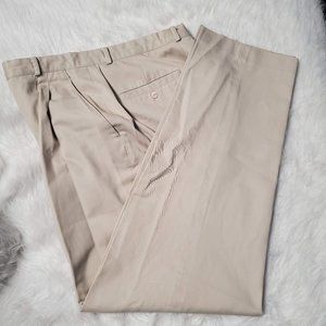 Vintage 90s Rafaella Khaki Slacks with Pleated Front, 12